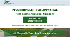 Desktop Screenshot of pflugervilleappraisal.com